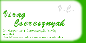 virag cseresznyak business card